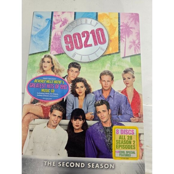 Beverly Hills 90210 The Second Season DVD Set  8 Discs  All 28 Episodes + Cool S - Picture 1 of 6